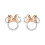 Minnie Mouse Minnie Mouse Silver and Rose Gold Earrings E901880TL 1