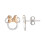 Minnie Mouse Minnie Mouse Silver and Rose Gold Earrings E901880TL 3