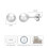 Philip Jones Jewellery Philip Jones Sterling Silver White Shell Pearl Earrings 4