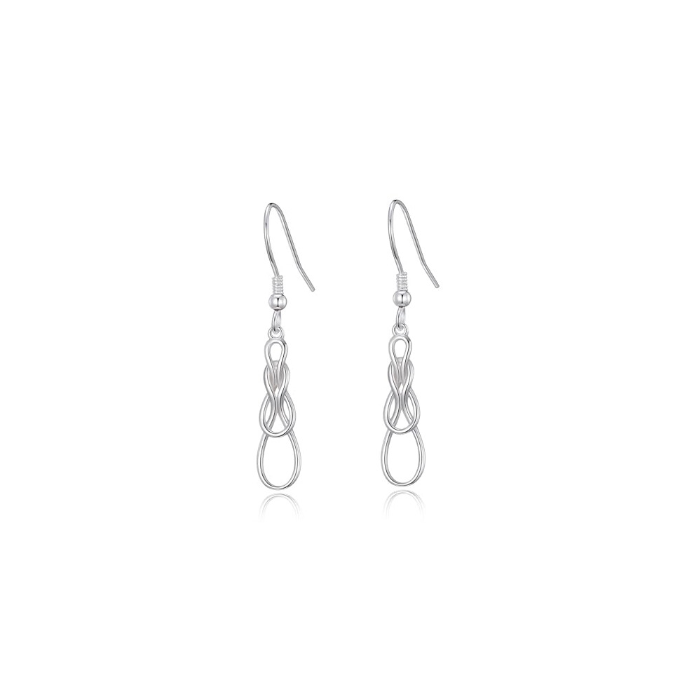 Philip Jones Jewellery Philip Jones Sterling Celtic Knot Earrings Silver