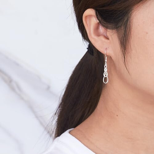 Philip Jones Jewellery Philip Jones Sterling Silver Celtic Knot Earrings 1