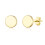 Philip Jones Jewellery Philip Jones Gold Plated Round Dot Stud Earrings 1