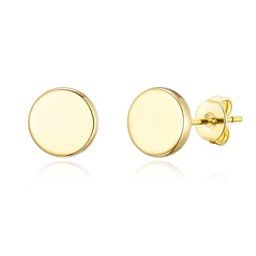 Philip Jones Jewellery Philip Jones Gold Plated Round Dot Stud Earrings