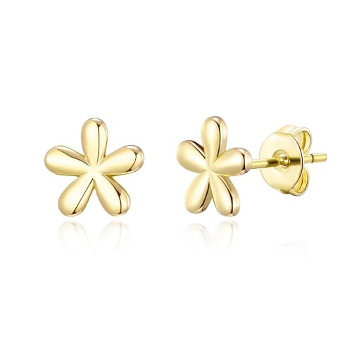 Philip Jones Jewellery Philip Jones Gold Plated Flower Stud Earrings