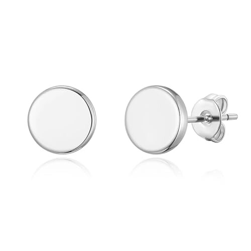 Philip Jones Jewellery Philip Jones Silver Plated Round Dot Stud Earrings