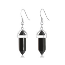 Philip Jones Black Onyx Gemstone Drop Earrings