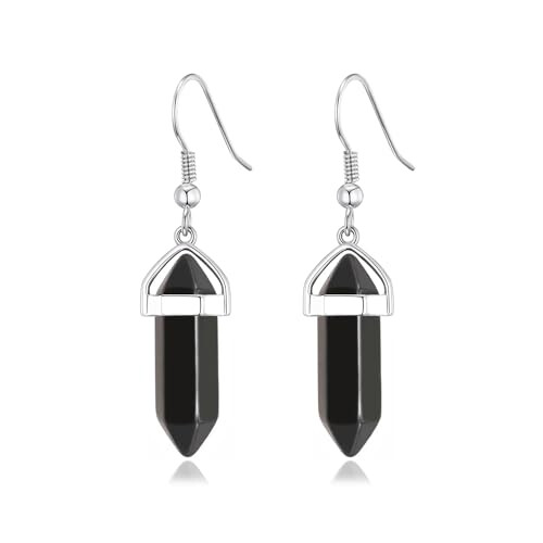 Philip Jones Jewellery Philip Jones Black Onyx Gemstone Drop Earrings