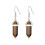Philip Jones Jewellery Philip Jones Tiger's Eye Gemstone Drop Earrings 1