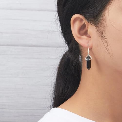 Philip Jones Jewellery Philip Jones Tiger's Eye Gemstone Drop Earrings 1