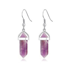 Philip Jones Amethyst Gemstone Drop Earrings
