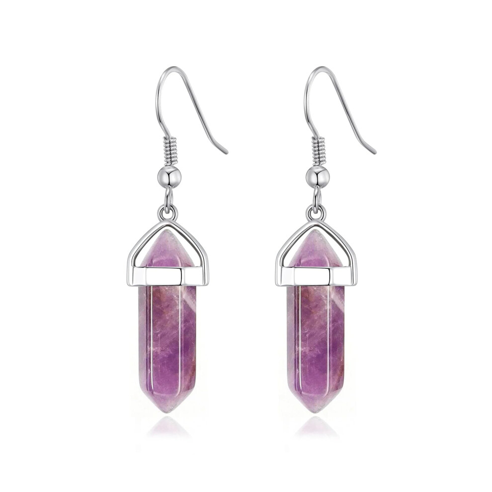Philip Jones Jewellery Philip Jones Amethyst Gemstone Drop Earrings
