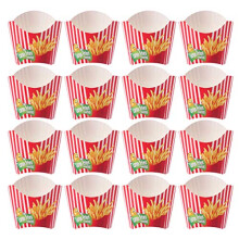 Cabilock 100Pcs Paper Food Box Disposable Snack Holder French Fry Box Holders Cups for Home Shop