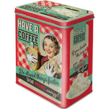 Nostalgic-Art Storage Tin L, Metal, Multicoloured, 10 x 14 x 20 cm