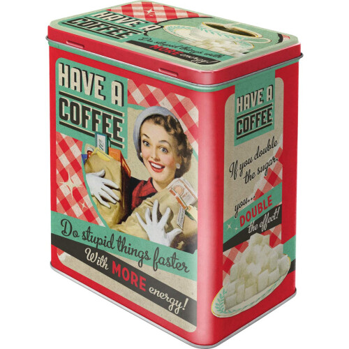 Nostalgic-Art Storage Tin L, Metal, Multicoloured, 10 x 14 x 20 cm