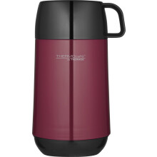 Thermos Cafe by 4053.233.050?Challenger Thermal Food Storage Container, 0.5?Litre, Plastic Black, Plastic, red, 12,5x12,5x23,5 cm