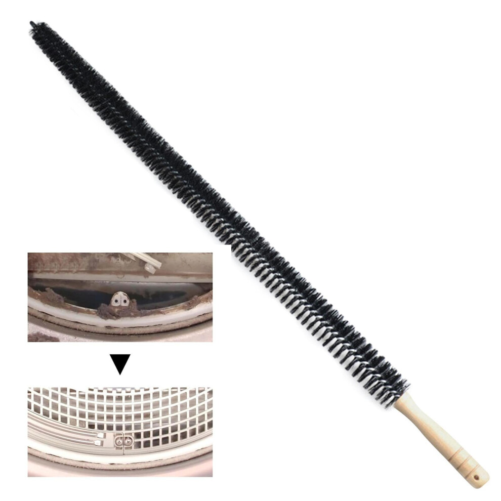 Washing Machine Cleaning Brush,Cleaner Dryer Cleaning Scrubber - Portable and Reusable Long Refrigerator Coil Brush Lint Remover for Radiators, Air