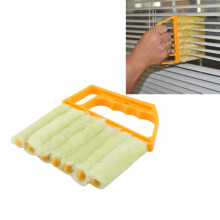 7 Brush Venetian Blind Cleaner Duster, Window Blind Brush Detachable Kitchen Blinds Brush Washable Hand-held Windows Cleaner Brush for Window Cleaning