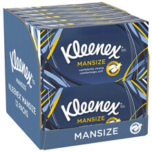 Kleenex Mansize Tissues - 12 Box Pack (1200 Tissues Total)