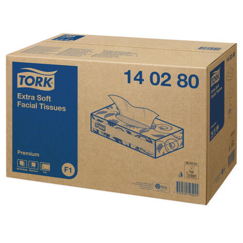 Tork Extra Soft Facial Tissues - 1 x 100 tissues 2