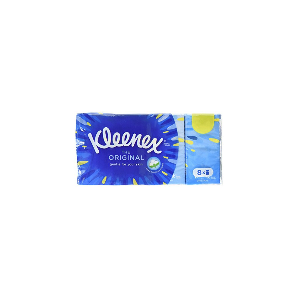 Kleenex Original Pocket Pack Tissue (Pack of 4, Total 32)