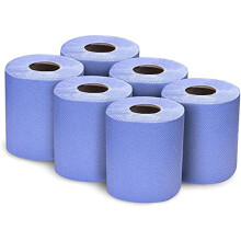 6 Pack Blue Diamond Centrefeed for Multi-Purpose Cleaning Super Absorbent 2 Ply 65M Rolls Kitchen Paper Towel