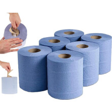 UR CHOICE Blue Roll Centrefeed Blue Rolls - Kitchen Hand Towel Tissue Roll for Cleaning Commercial & Home |Quality Recycled Paper |Environment