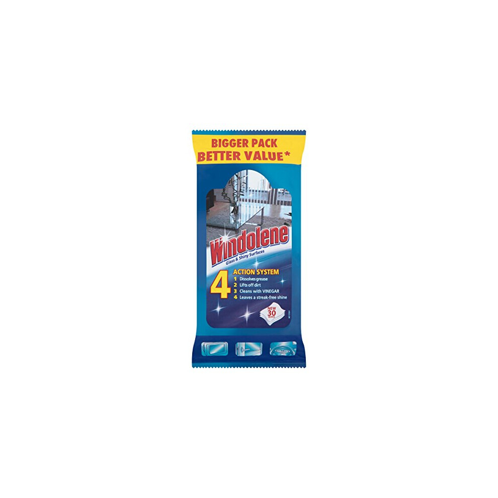 Windolene Glass and Shiny Surfaces Wipes, Pack of 300 Wipes