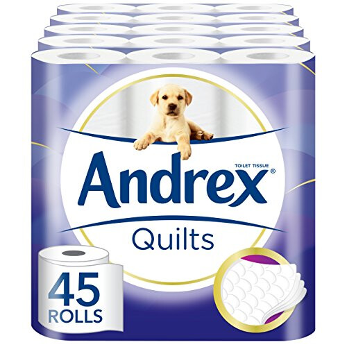 Andrex Andrex Quilts Toilet Roll Tissue Paper - 45 Rolls