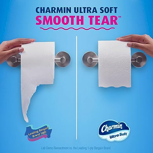 Charmin Ultra Soft Toilet Paper 6 Mega Rolls = 24 Regular Rolls 2