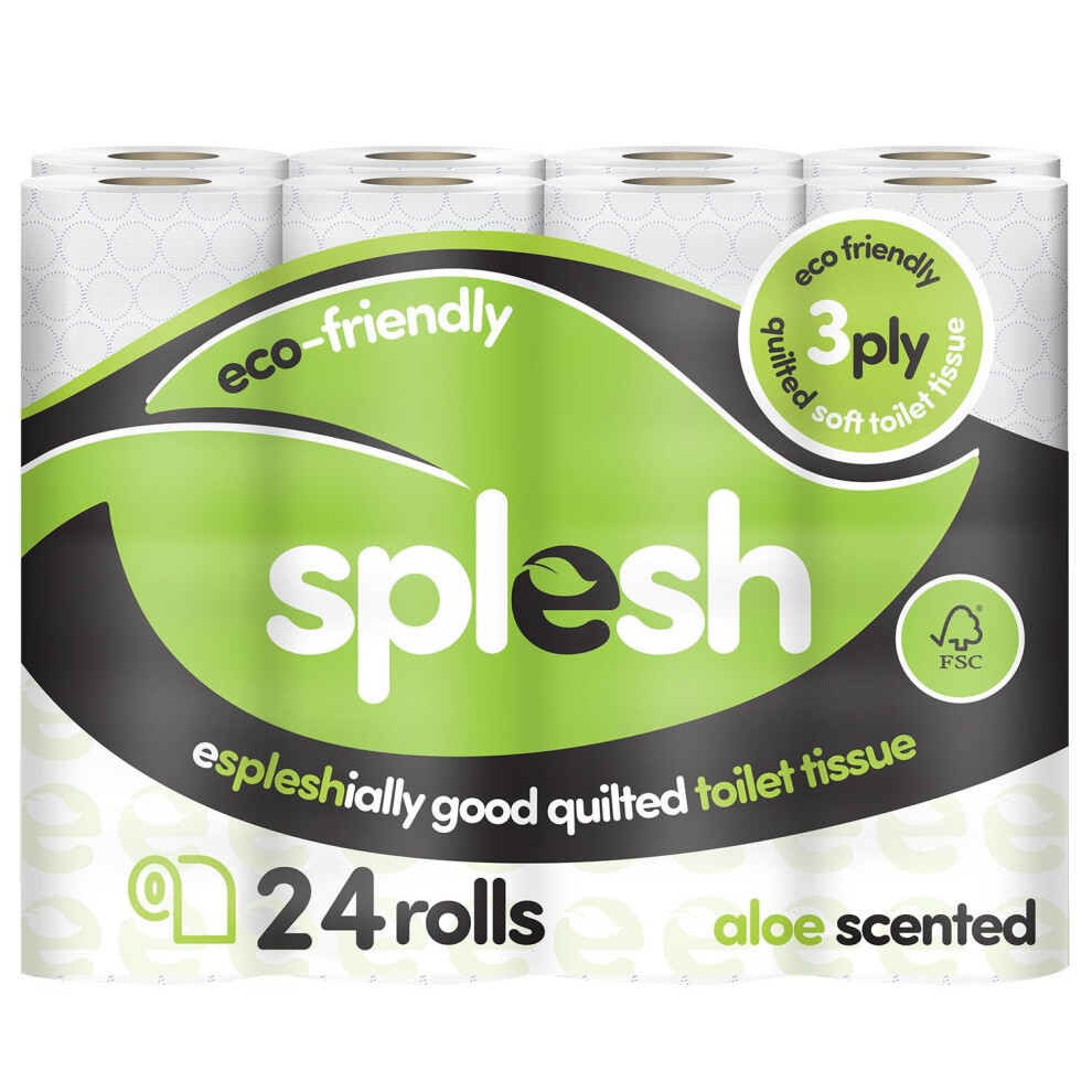 Cusheen Splesh By Toilet Roll Bulk Buy (24 Pack)