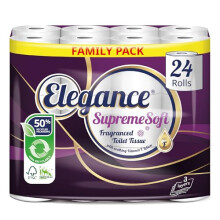 Elegance Supreme Soft Toilet Roll - Bulk Buy (1 Pack x 24 Rolls)