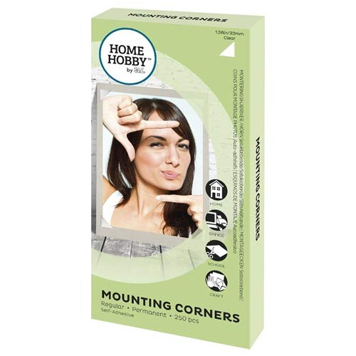 HomeHobby by 3L Mounting Corners, Regular View, 32mm/1,26' (250 Pcs)