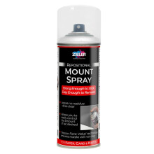 ZIELER? Repositional Adhesive Mount Spray (400ml Large can) - Strong Enough to Stick, Easy Enough to Remove ? Ideal for Paper, Card & Photos ?