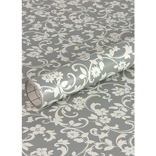 Fablon FAB11905 45 cm x 2 m Roll Cirrus,Grey 2