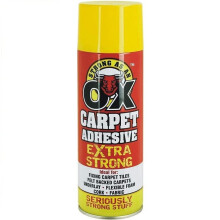 Multi Purpose 500ml Spray/Carpet Adhesive Spray for Carpet Vinyl Cardboard foil Card Paper Leather Craft Fabric & Man More (Adhesive)
