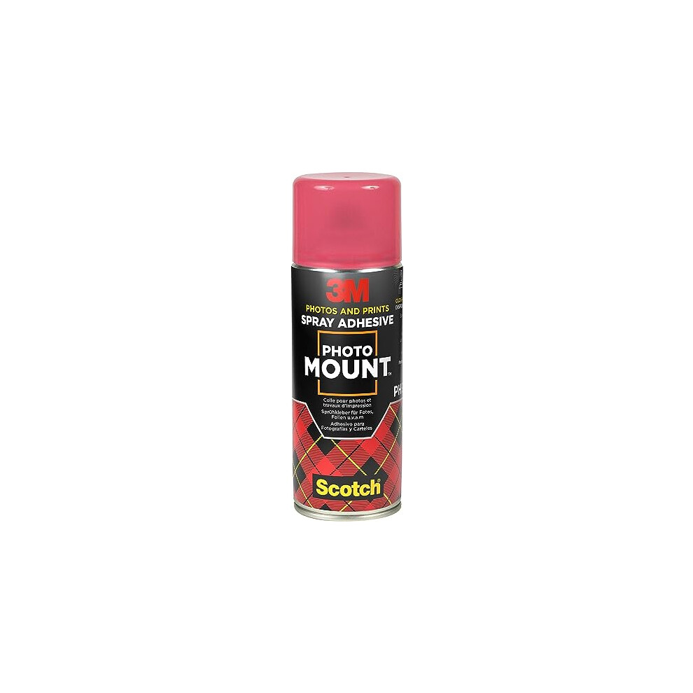 Scotch PhotoMount Adhesive Spray, 1 Can 400 ml - For Instant and Permanent Hold