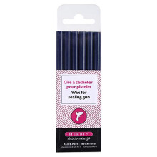 Herbin Wax Gun Sticks - Dark Blue, 6 Sticks
