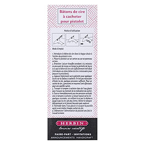 Herbin Wax Gun Sticks - Dark Blue, 6 Sticks 1