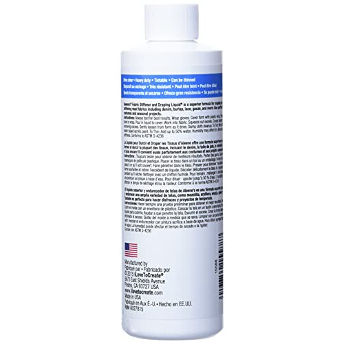 Aleene's Fabric Stiffener & Draping Liquid 236ml, 8oz 1