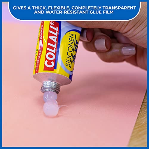 Collall - Cola de Silicone para Técnica 3D 80ml + Acessórios 2