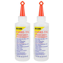 Twin-Pack of Beacon Fabri-Tac Permanent Adhesive, 118ml (4 Ounce)