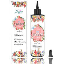 UV Resin - 500g Crystal Clear Ultraviolet Curing Epoxy Resin for DIY Jewelry Making, Craft Decoration - Hard Transparent Glue Solar Cure Sunlight