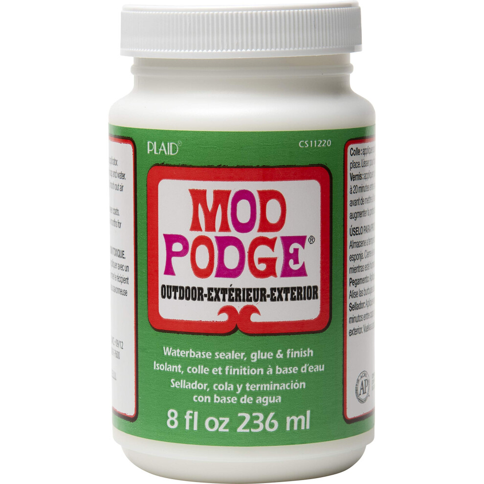 Mod Podge Cs11220 236 Ml Outdoor Waterbase Sealer/ Glue And Finish, Clear 885548334554