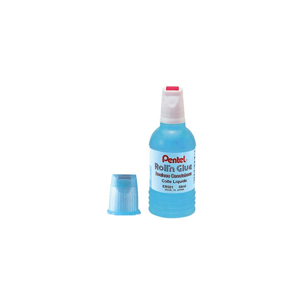 Pentel Roll n Glue 55ml bottle pk 12