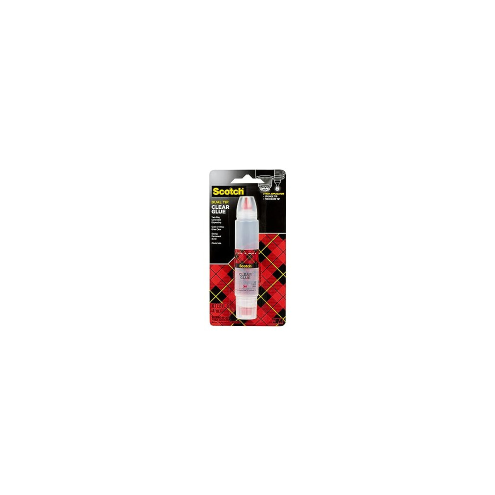 Scotch Clear Glue In 2-Way Applicator, 1.6 Oz, Photo Safe And Non-Toxic (6050)