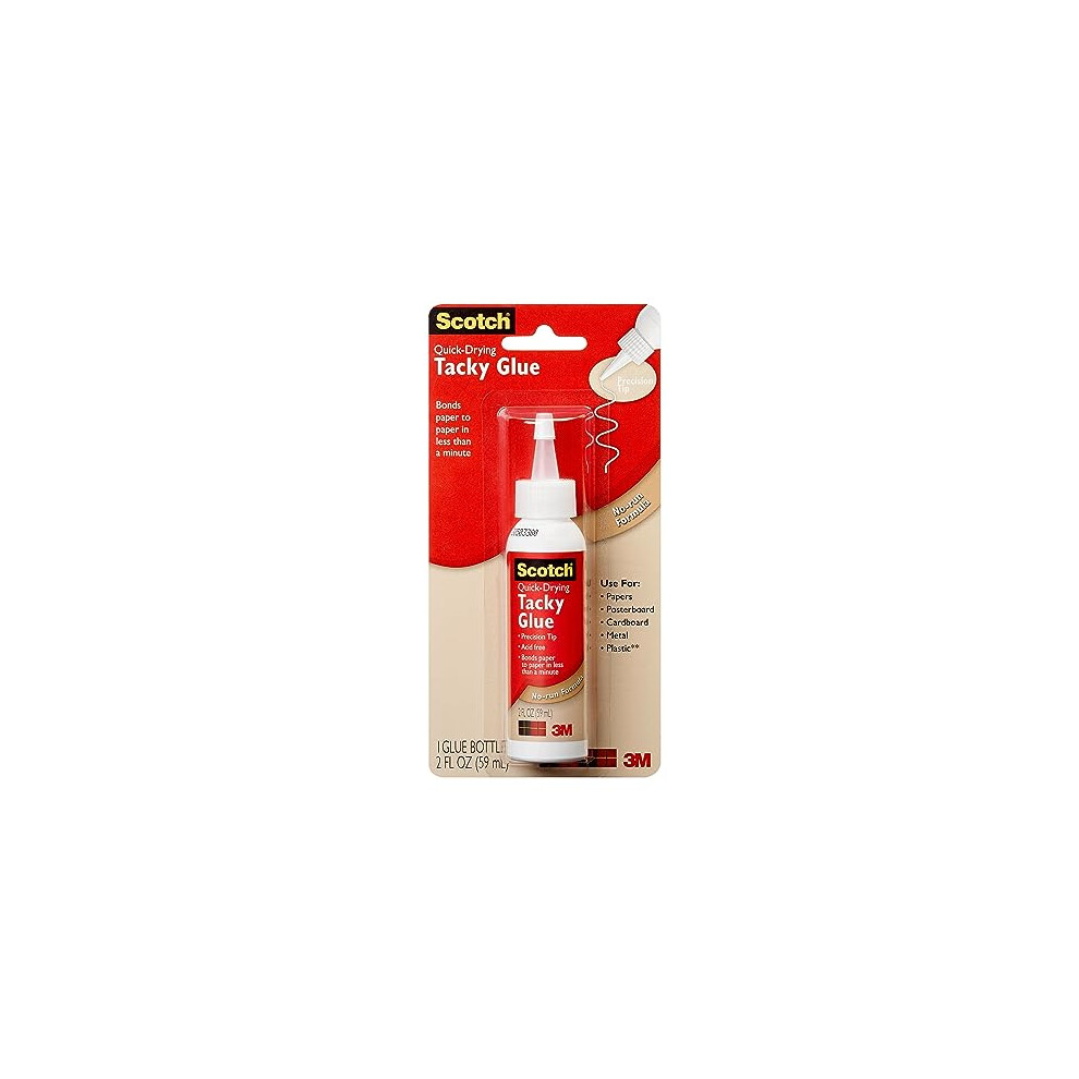 3M Scotch Quick Dry Tacky Glue 2oz-