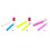 Sewline Water-Soluble Fabric Glue Pen Refill 2/Pkg-Yellow 2