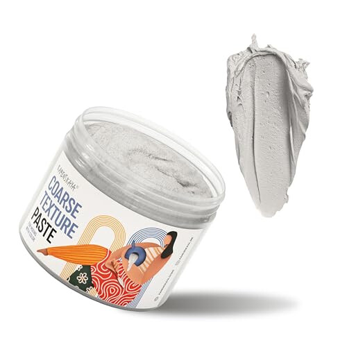 KAMENSKAYA Coarse Texture Paste - Modeling Paste Acrylic Medium, for Acrylic Paint - 16.9 fl oz (500 ml) 2