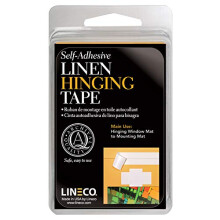 Lineco 378794 Linen Sa Hinge Tape White, 1.25 x 12