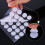 200 Pieces 2 cm Diameter Self-Adhesive Hook and Loop Round Sticky Dots (White) 3